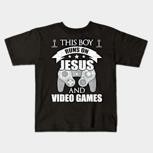 This  Runs And Video Games Gaming Kids T-Shirt